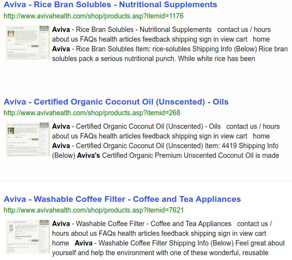 Site Search with snapshot