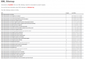 xml sitemap site search and product recommendation engine