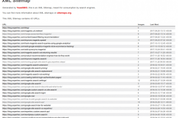 xml sitemap site search and product recommendation engine