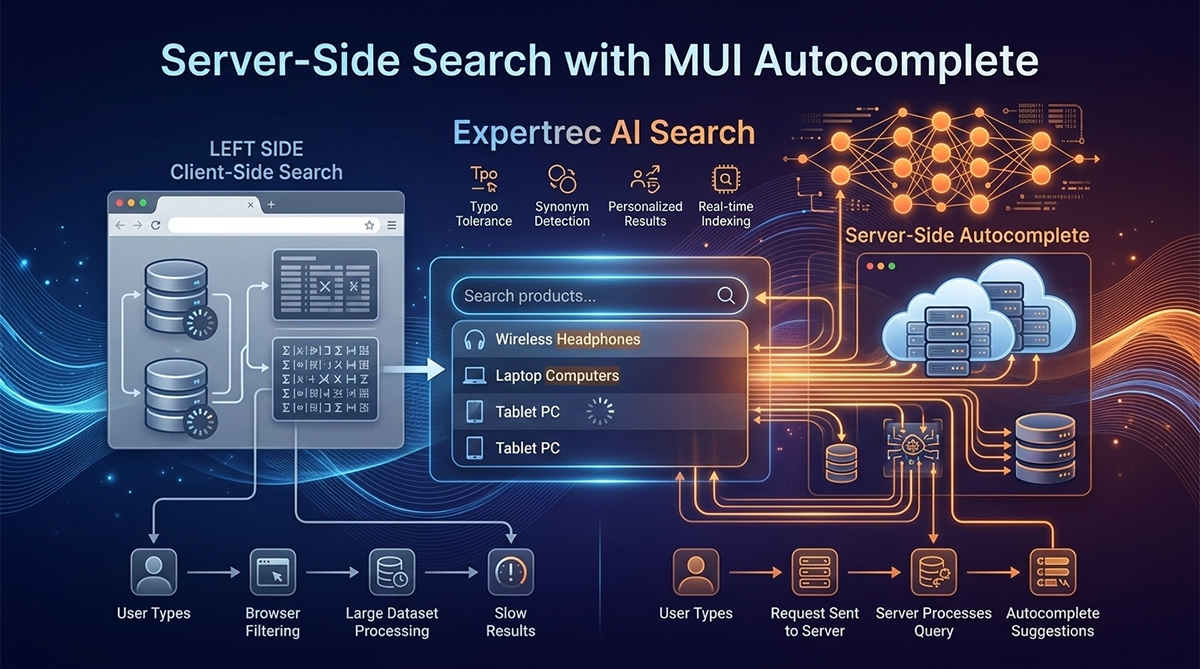 sever side search with MUI