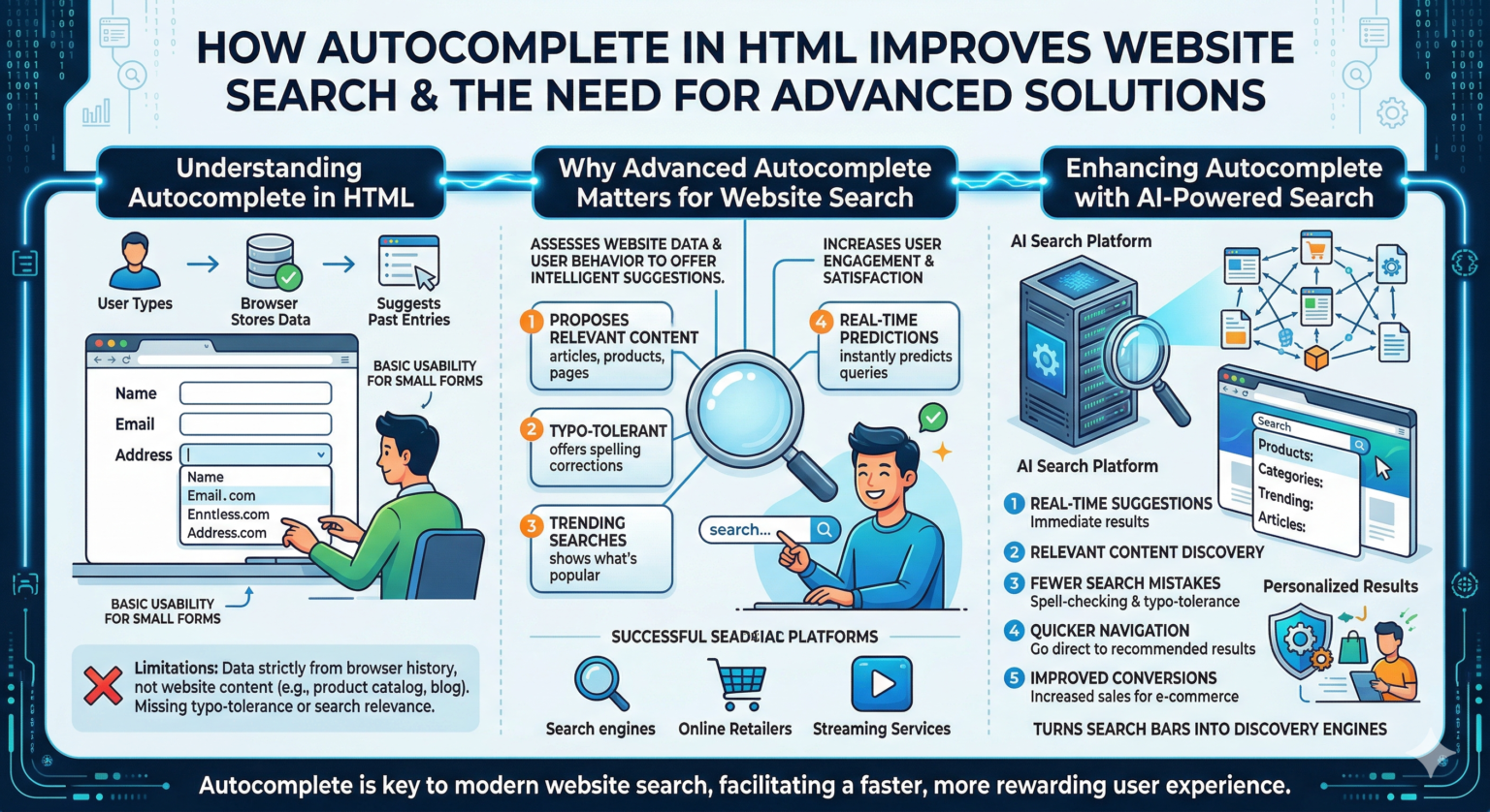 How Autocomplete in HTML Improves Website Search and how to enhance it ...