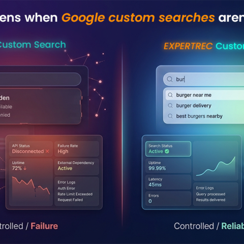 What happens when Google custom searches aren't working
