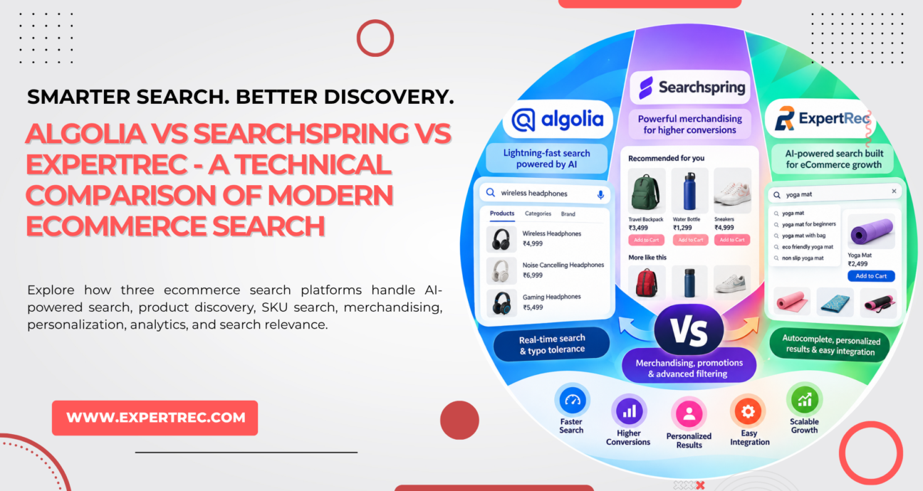 Algolia vs Searchspring vs ExpertRec