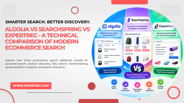 Algolia vs Searchspring vs ExpertRec