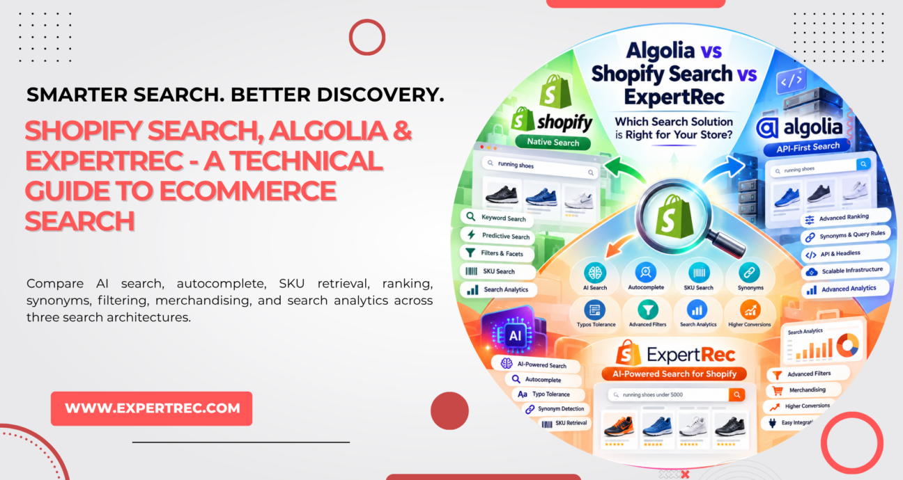 Algolia vs Shopify Search vs ExpertRec