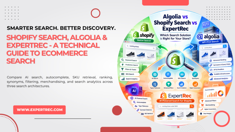 Algolia vs Shopify Search vs ExpertRec